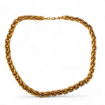 Monet Wheat Spiga Link Gold Plated Vintage Necklace