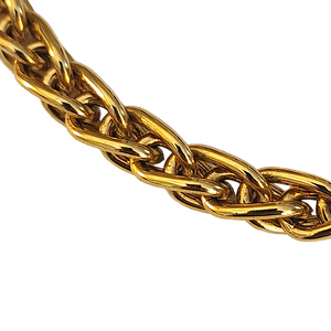 Monet Wheat Spiga Link Gold Plated Vintage Necklace