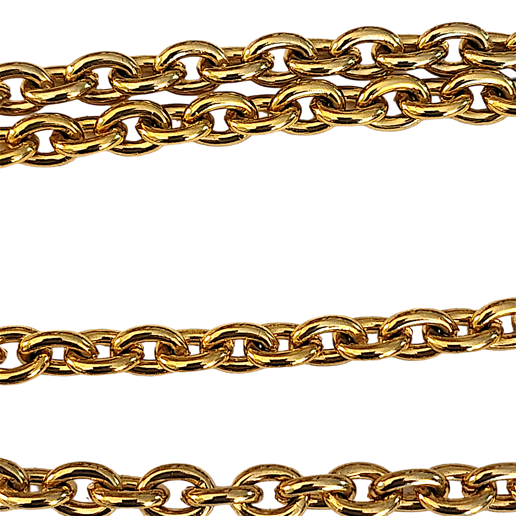 Park Lane 55" Opera Curb Link Gold Plated Vintage Necklace