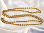 Park Lane 55" Opera Curb Link Gold Plated Vintage Necklace