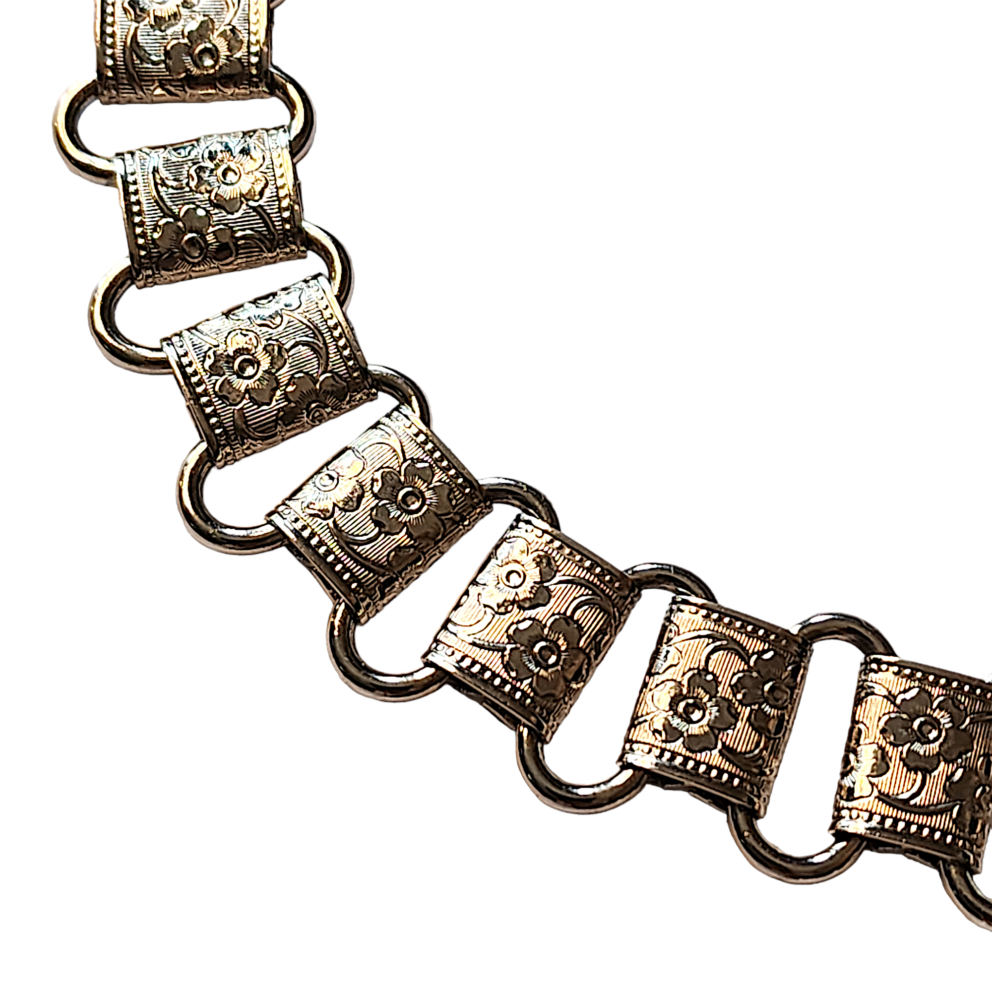 Victorian Style Book Chain w/Carnelian Vintage Pendant Necklace