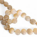 Mother of Pearl Double-Strand Vintage Necklace with Removable Cameo Brooch