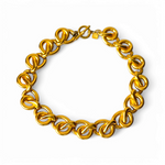 Vintage Anne Klein Gold-Tone Love Knot Necklace – 16" Statement Chain