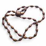 Vintage Kate Hine Copper Bead Necklace 36” Chunky Statement Jewelry