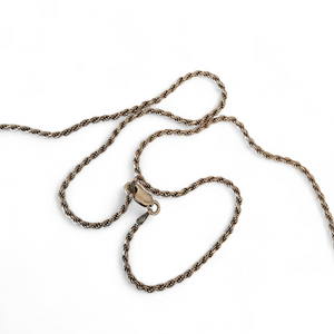 Sterling Silver Large 3D Puffy Heart Rope Chain Vintage Necklace