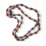 Vintage Kate Hine Copper Bead Necklace 36” Chunky Statement Jewelry