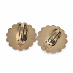 Taxco Sterling Silver Beaded Half Dome Clip Earrings – Vintage 1.5” Mexican Silver Jewelry