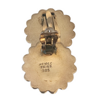 Taxco Sterling Silver Beaded Half Dome Clip Earrings – Vintage 1.5” Mexican Silver Jewelry