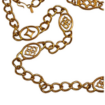 Gorgeous 38" MONET Chunky Open Link Station Gold Plated Necklace, Couture, Statement Jewelry