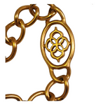 Gorgeous 38" MONET Chunky Open Link Station Gold Plated Necklace, Couture, Statement Jewelry