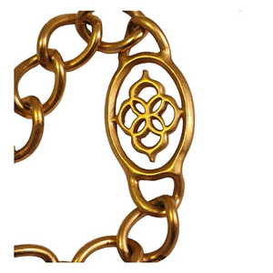 Gorgeous 38" MONET Chunky Open Link Station Gold Plated Necklace, Couture, Statement Jewelry