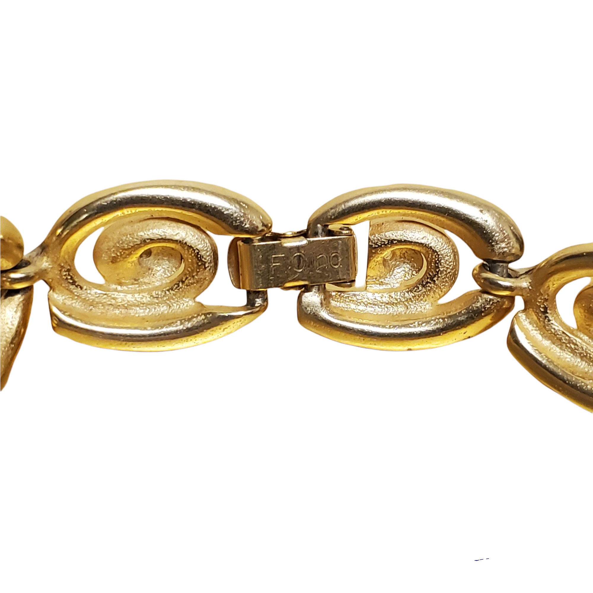 Etruscan Gold Plated Vintage Bracelet Signed