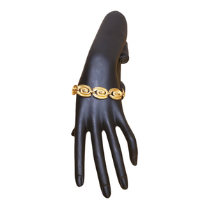 Etruscan Gold Plated Vintage Bracelet Signed