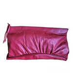 Vintage Contessa Red Leather Clutch Handbag