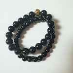 Black Onyx Gemstone Unisex Bracelet Set