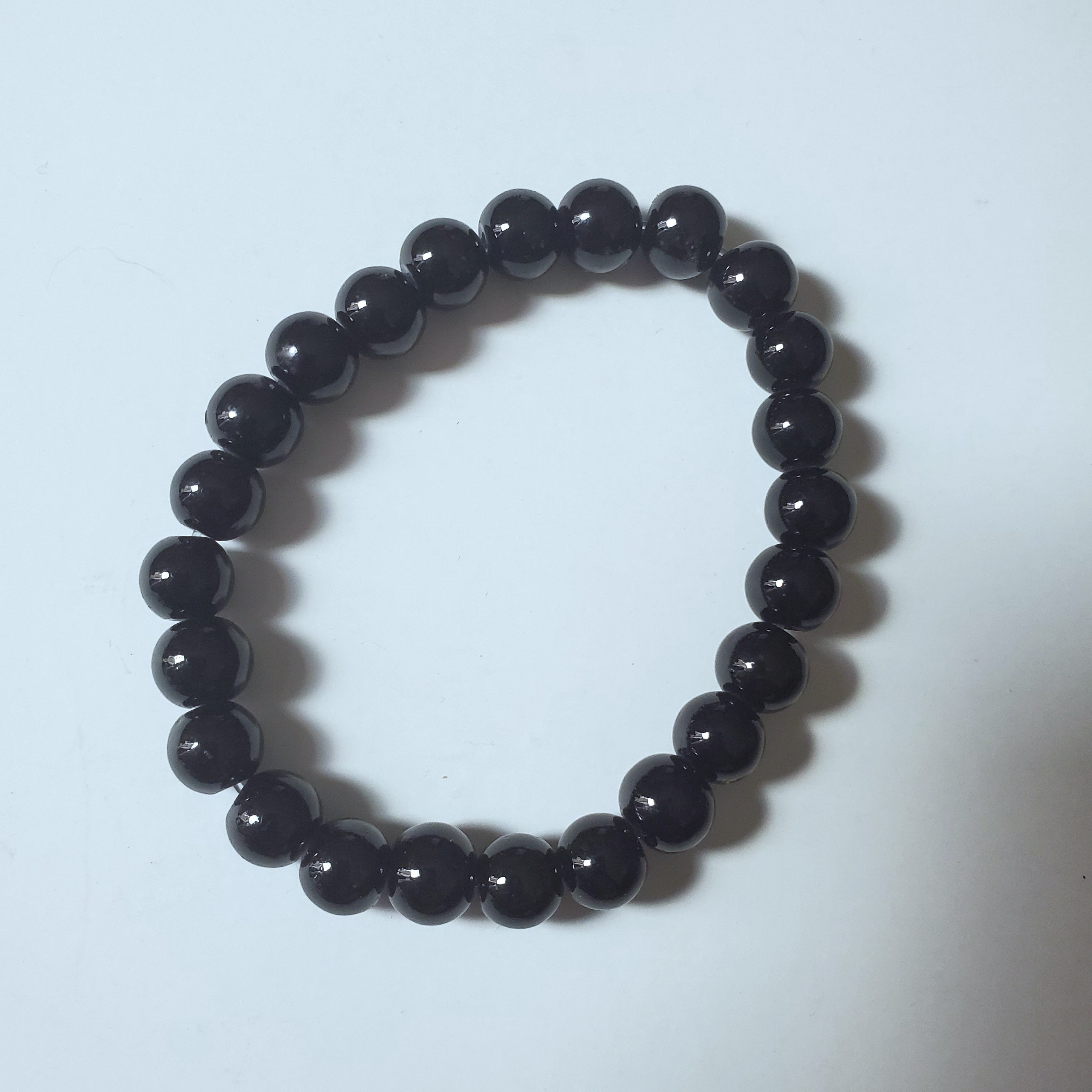 Black Onyx Gemstone Unisex Bracelet Set