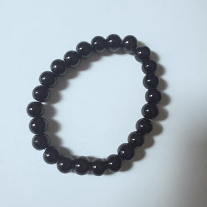 Black Onyx Gemstone Unisex Bracelet Set
