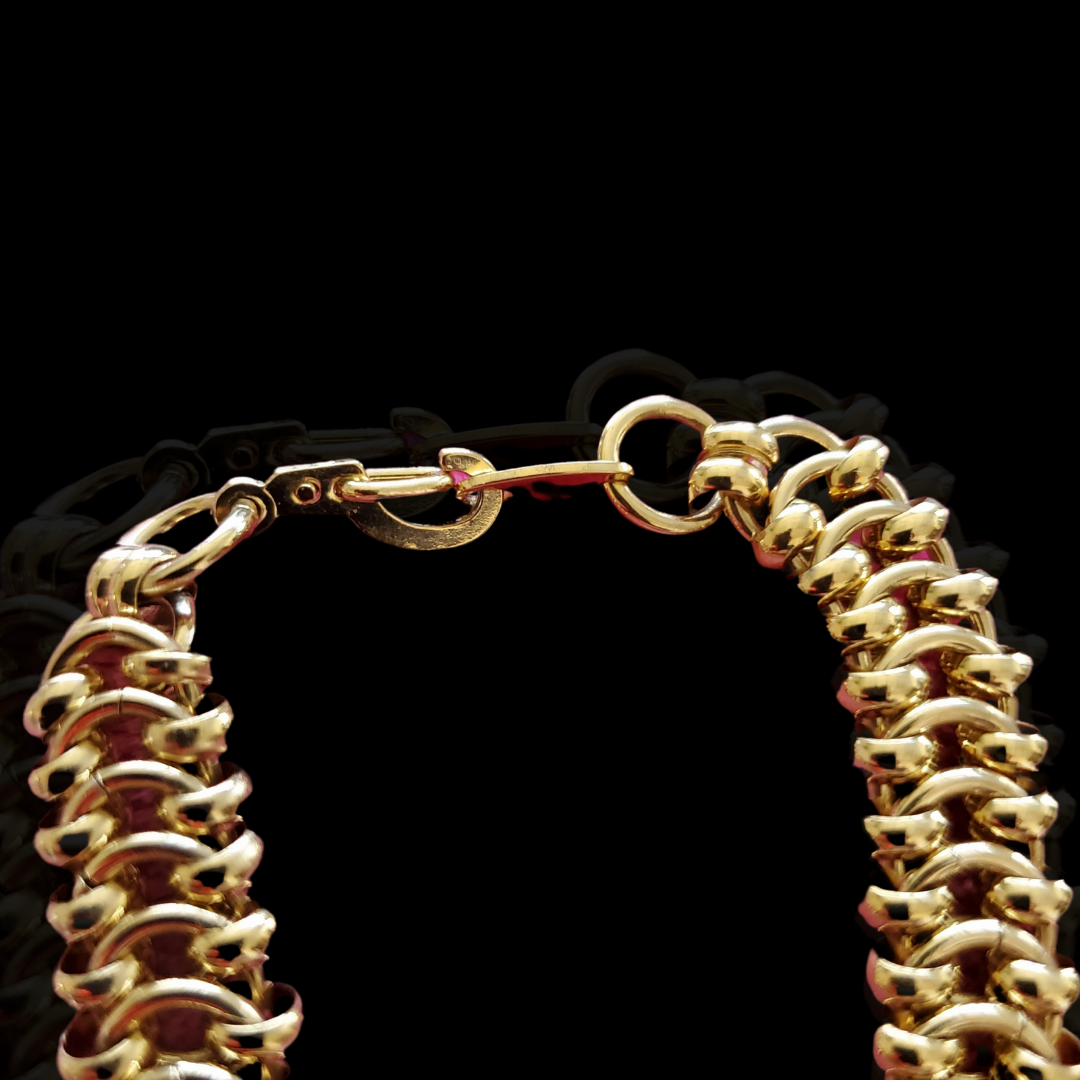 TRIFARI Gold Plated Link Vintage Necklace