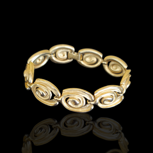 Etruscan Gold Plated Vintage Bracelet Signed