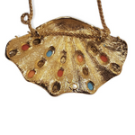 KJL Kenneth Jay Lane Shell Cabachon Pendant Necklace
