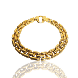 Panther Link Gold Plated Necklace