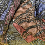 Carlo Fiori Brocade Clutch With Gold Chain