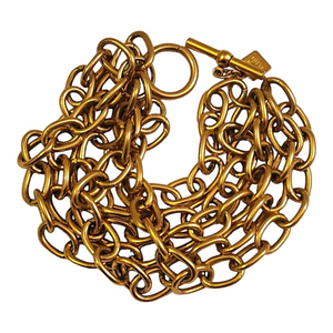 ANNE KLEIN 5 Strand Vintge Link Bracelet