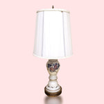 Bavaria Frosted Glass Table Lamp with Hues of Pink and Purple
