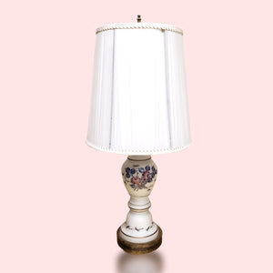 Bavaria Frosted Glass Table Lamp with Hues of Pink and Purple