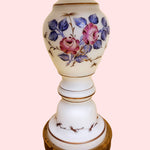 Bavaria Frosted Glass Table Lamp with Hues of Pink and Purple