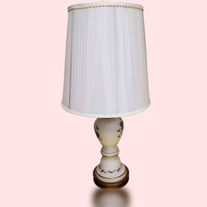Bavaria Frosted Glass Table Lamp with Hues of Pink and Purple