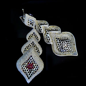 Diamond Club Drop Earrings