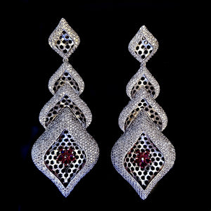 Diamond Club Drop Earrings