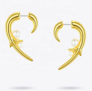 Heart Horn Earrings