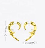 Heart Horn Earrings