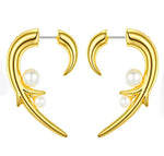 Heart Horn Earrings