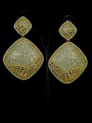 Choices Pyramid Gold Earrings - Shotzie's Way Store
