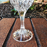 Gorgeous Cristal D' Arques Durand Garanti 4oz 8oz Crystal Wine Vintage Glasses Weighted Faceted Stemware