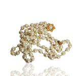 Statement French Baroque Pearl Gold Plated 4-Strand Vintage Necklace