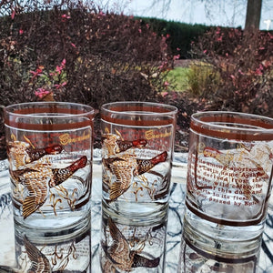 Set of 3 Canvasback By George Birard On The Rocks Low Whiskey Bourbon Glasses
