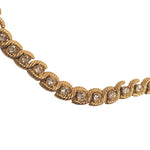 Blanca Tennis Sparkling Crystals Gold Plated Link Necklace