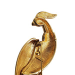 Monet Figural Bird of Paradise Pave Crystals Pin Brooch