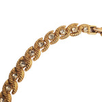 Blanca Tennis Sparkling Crystals Gold Plated Link Necklace