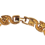 Blanca Tennis Sparkling Crystals Gold Plated Link Necklace
