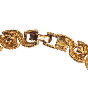 Blanca Tennis Sparkling Crystals Gold Plated Link Necklace