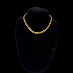Blanca Tennis Sparkling Crystals Gold Plated Link Necklace