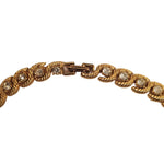 Blanca Tennis Sparkling Crystals Gold Plated Link Necklace