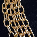 ANNE KLEIN Dangle Charm 5 Chain Gold Plated Necklace