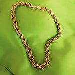 Ben Anum Graduated Rope Gold Plated Chain Vintage Necklace