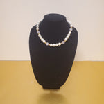 Napier Genuine Pink Rose Quartz Pearl Gold Plated Vintage Necklace